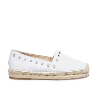 NEW Steve Madden white leather espadrilles